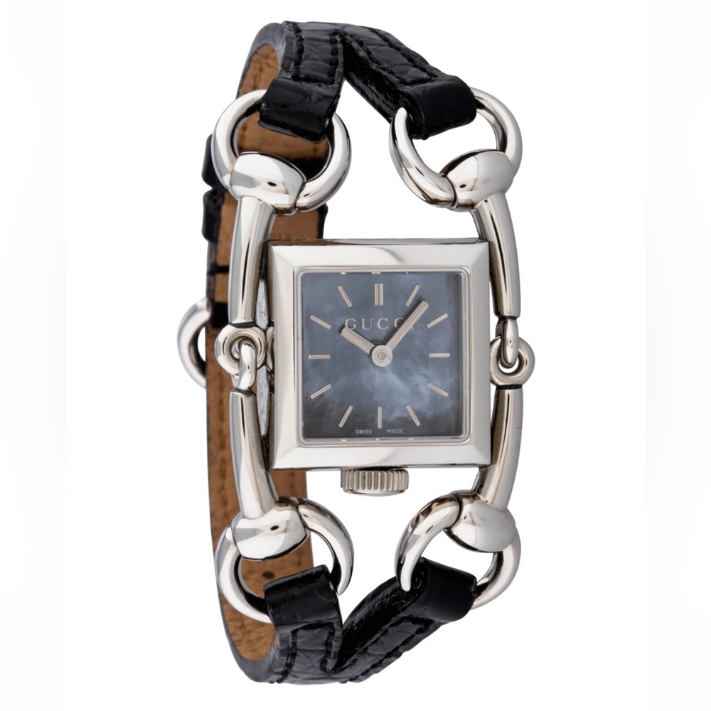 Gucci Signoria Black/Leather Watch